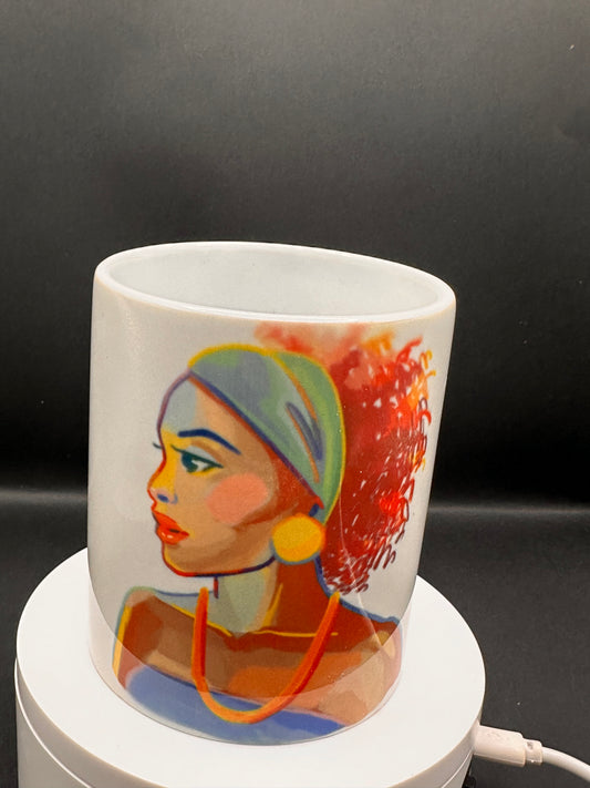 Afro woman Coffee mug