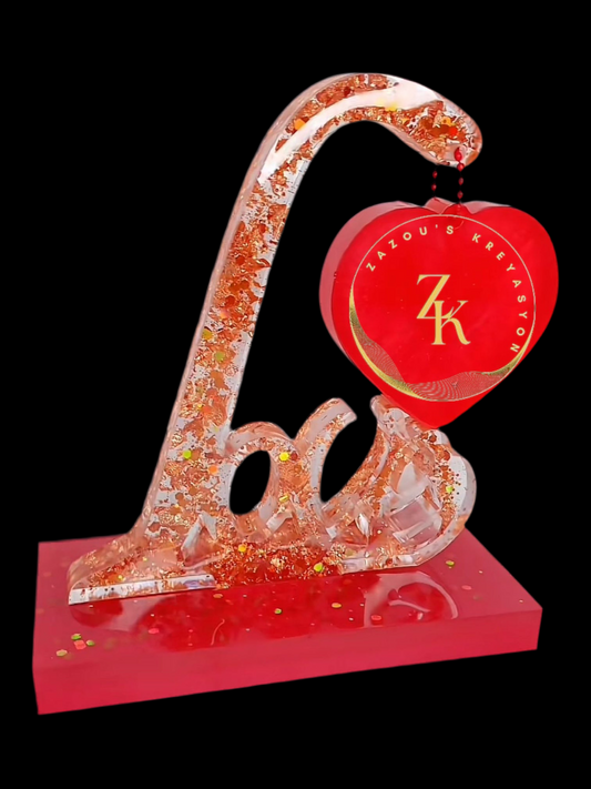 Unique heart and Stand